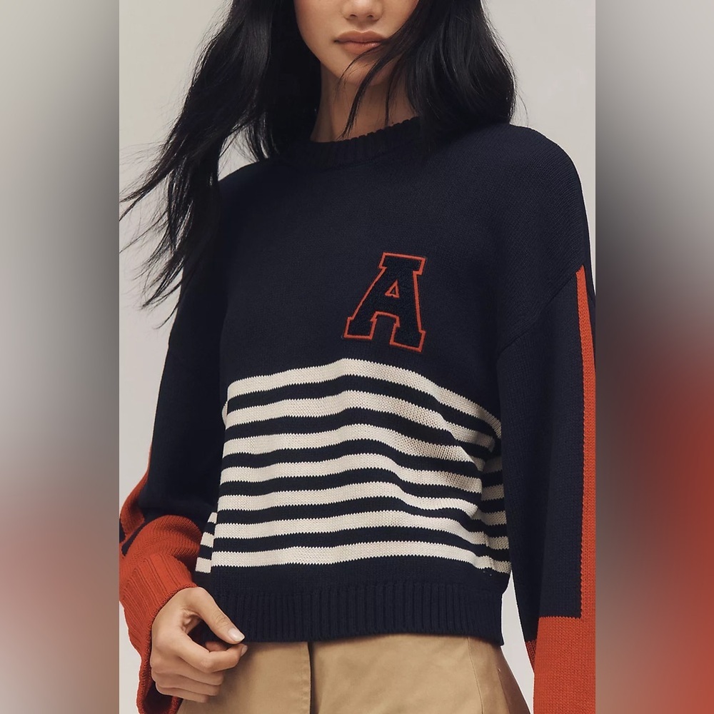 NWT Size XS - Maeve Sporty Crew-Neck Pullover Jumper (NWT US$ 118)